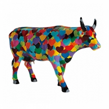 CowParade - Heartstanding Cow, Large